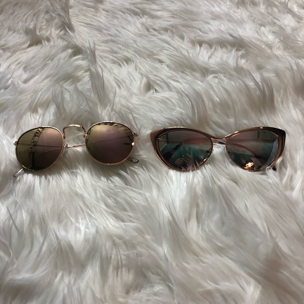 Rose gold sunglasses